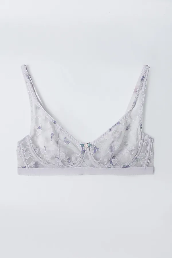 Бюстгальтер женский MARK FORMELLE, розочки на лиловом - фото 2