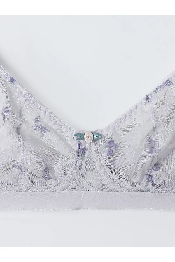 Бюстгальтер женский MARK FORMELLE, розочки на лиловом - фото 2