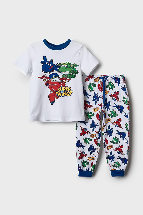 Комплект трикотажный для мальчиков: фуфайка (футболка), брюки PLAYTODAY, разноцветный - фото 2