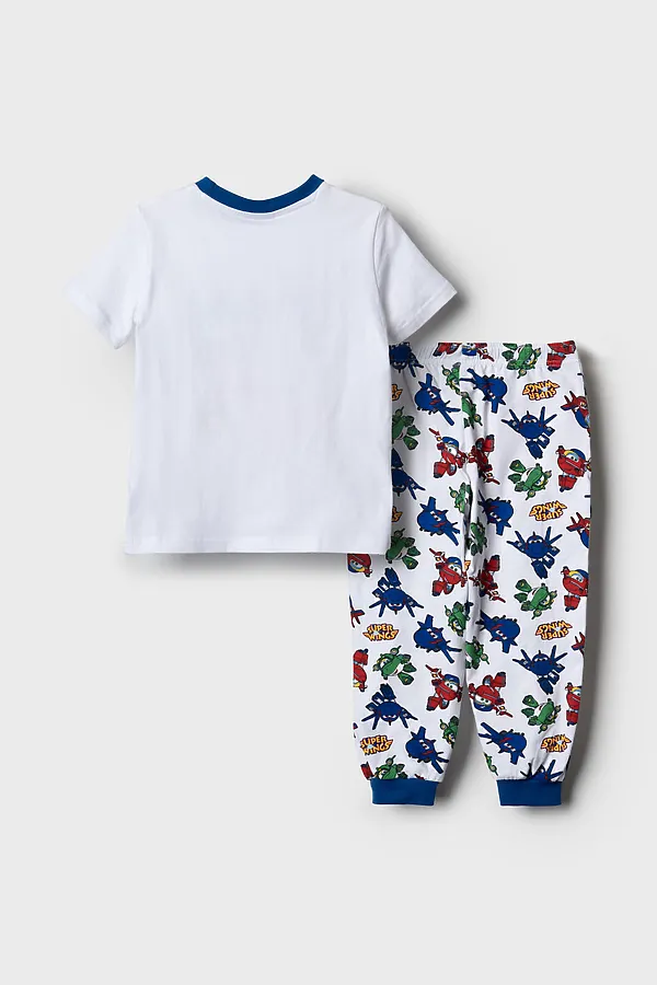 Комплект трикотажный для мальчиков: фуфайка (футболка), брюки PLAYTODAY, разноцветный - фото 2