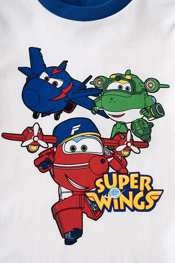 Комплект трикотажный для мальчиков: фуфайка (футболка), брюки PLAYTODAY, разноцветный - фото 2