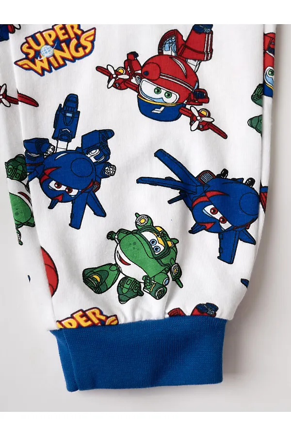 Комплект трикотажный для мальчиков: фуфайка (футболка), брюки PLAYTODAY, разноцветный - фото 2