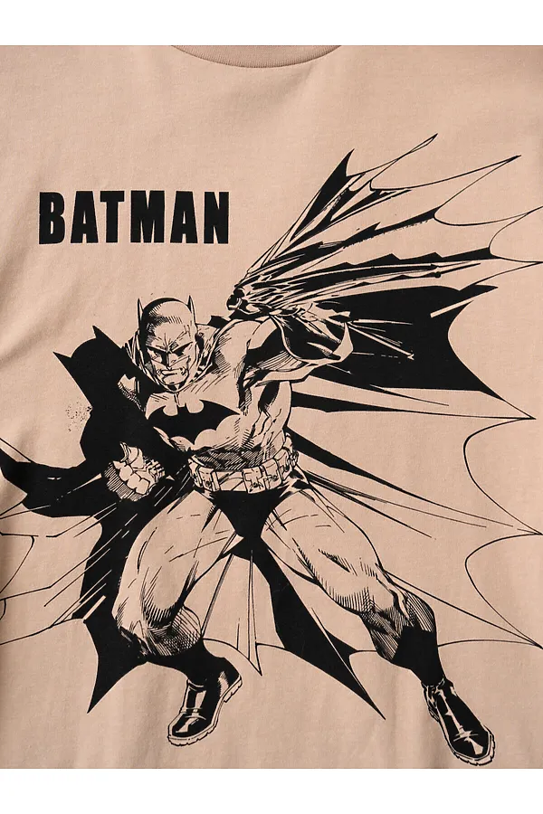 Комплект трикотажный для мальчиков: фуфайка (футболка), шорты PLAYTODAY, бежевый,черный - фото 2