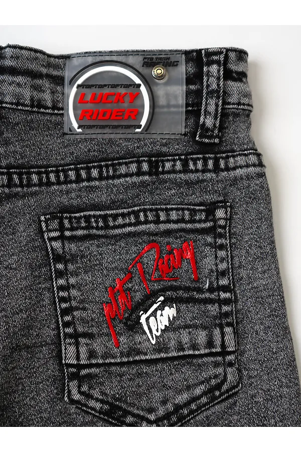 Шорты текстильные джинсовые для мальчиков PLAYTODAY, черный - фото 2