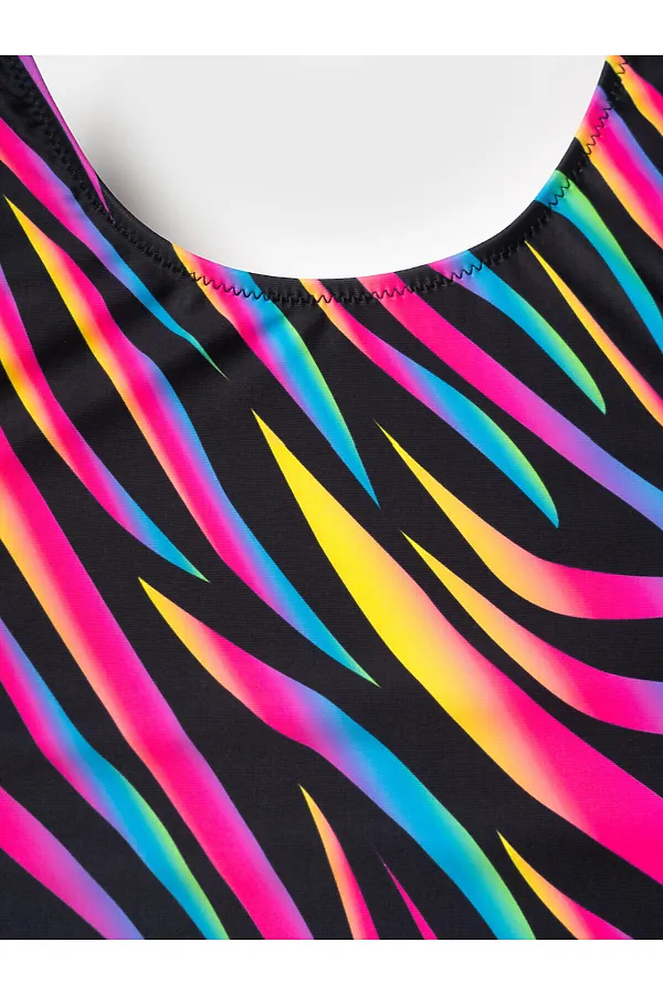 Купальник трикотажный для девочек PLAYTODAY, разноцветный - фото 2
