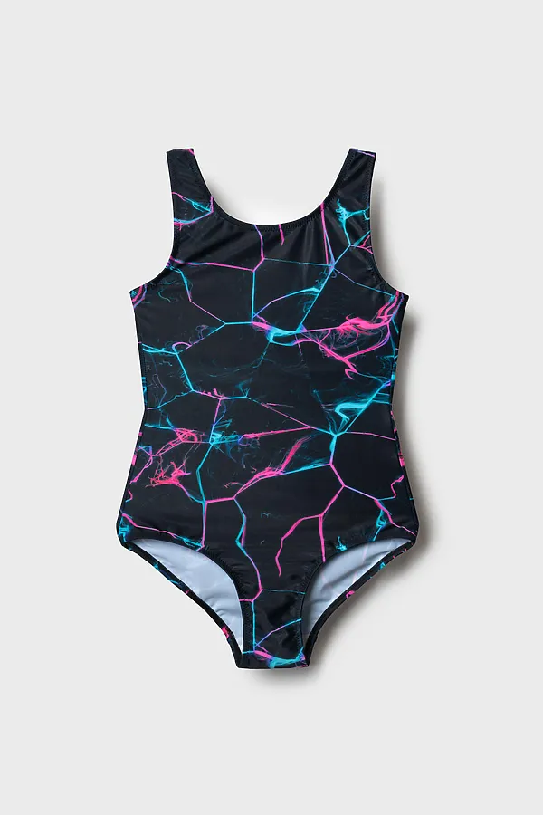 Купальник трикотажный для девочек PLAYTODAY, разноцветный - фото 2