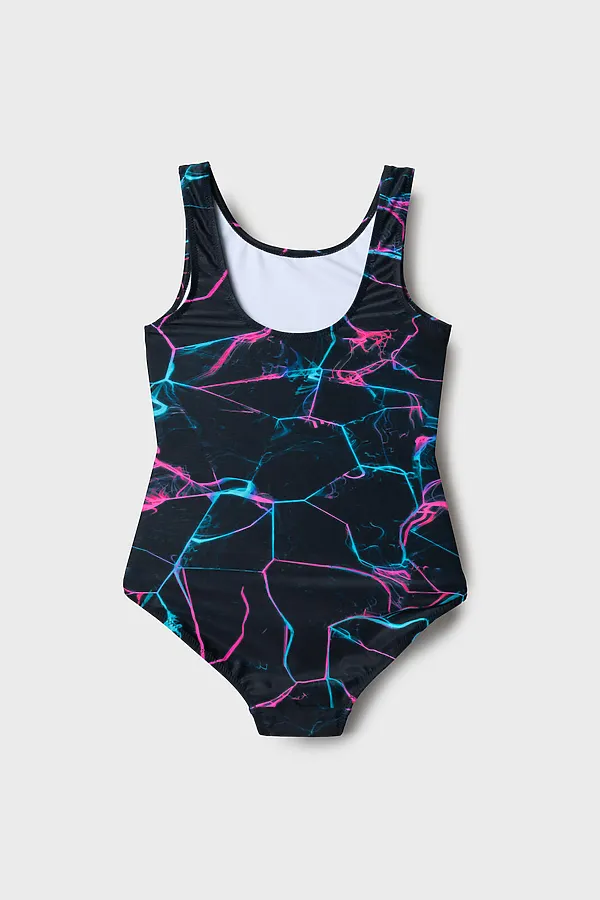 Купальник трикотажный для девочек PLAYTODAY, разноцветный - фото 2