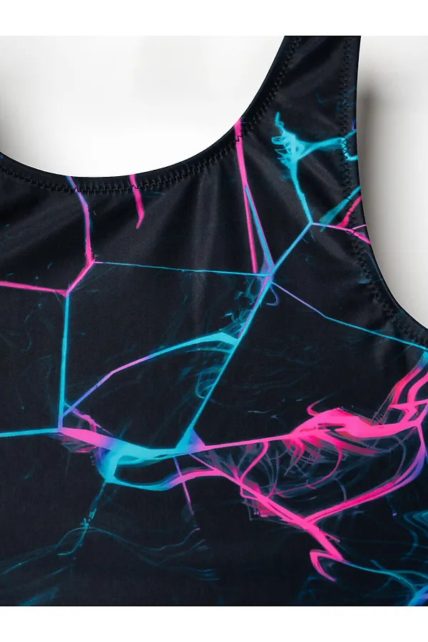 Купальник трикотажный для девочек PLAYTODAY, разноцветный - фото 2