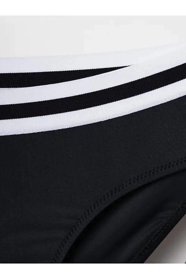 Купальный костюм трикотажный для девочек PLAYTODAY, черный - фото 2