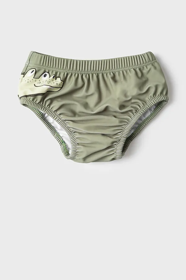 Плавки детские трикотажные на памперс для мальчиков PLAYTODAY, зеленый - фото 2