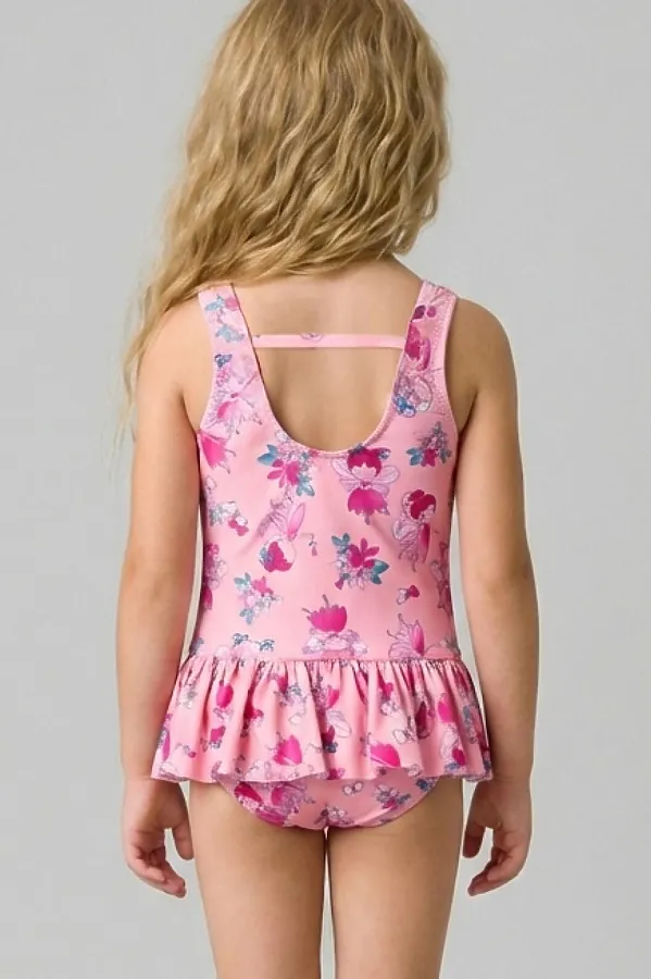 Купальник трикотажный для девочек PLAYTODAY, разноцветный - фото 2