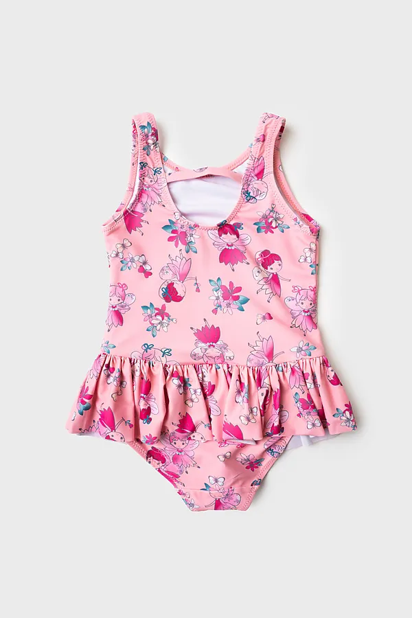 Купальник трикотажный для девочек PLAYTODAY, разноцветный - фото 2