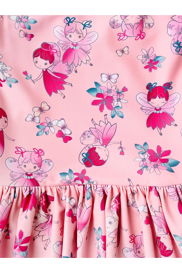 Купальник трикотажный для девочек PLAYTODAY, разноцветный - фото 2