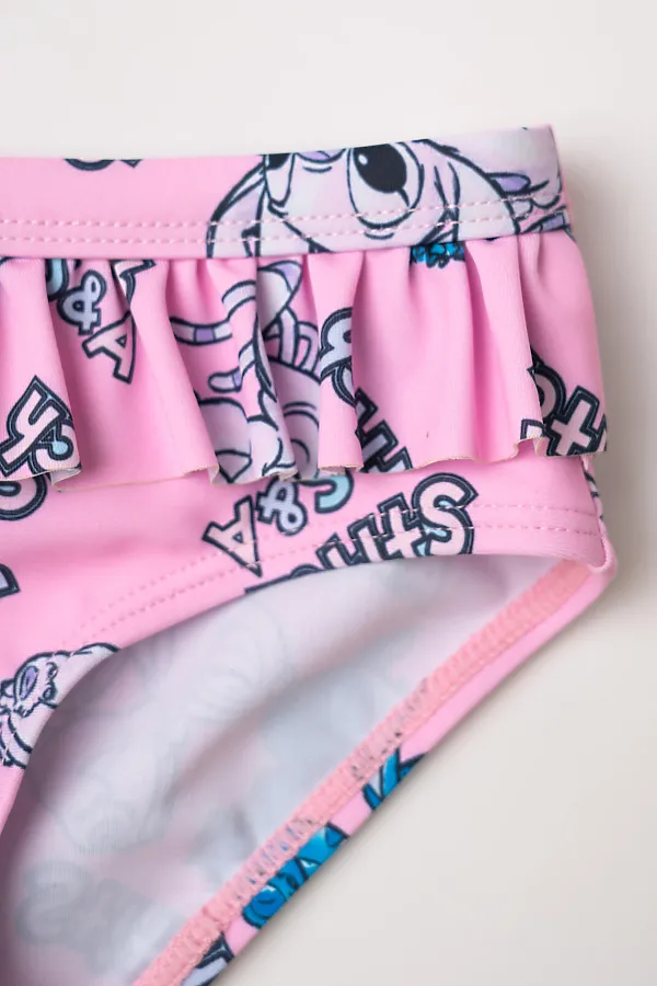 Купальный костюм трикотажный для девочек PLAYTODAY, разноцветный - фото 2