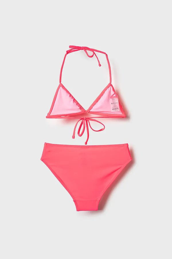 Купальный костюм трикотажный для девочек PLAYTODAY, коралл - фото 2