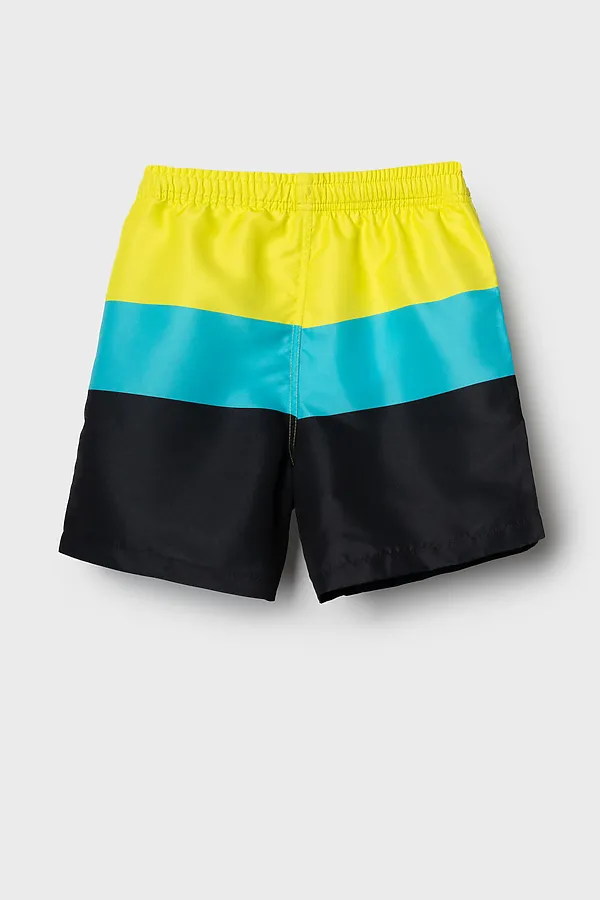 Шорты текстильные плавательные для мальчиков, средней длины PLAYTODAY, белый,светло-зеленый - фото 2