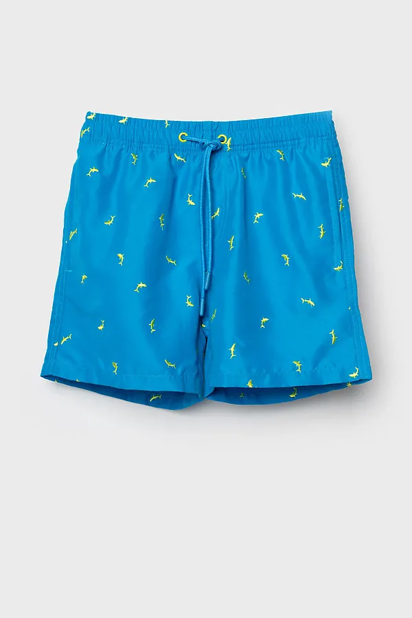 Шорты текстильные плавательные для мальчиков, средней длины PLAYTODAY, ярко-синий,светло-зеленый - фото 2