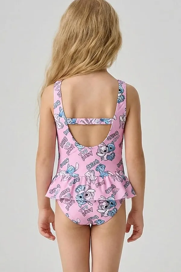 Купальник трикотажный для девочек PLAYTODAY, разноцветный - фото 2