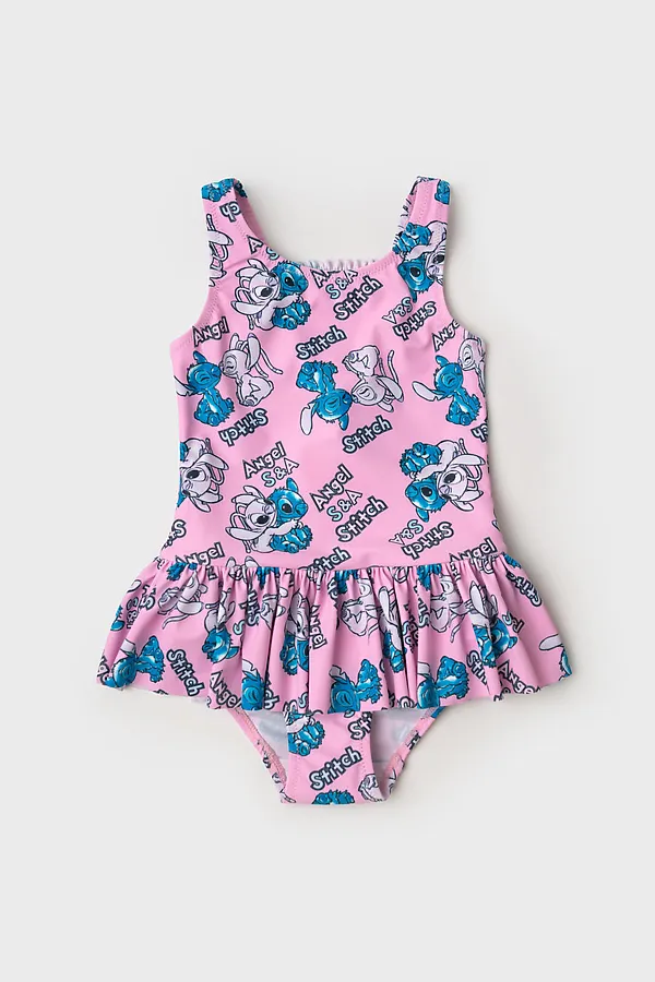 Купальник трикотажный для девочек PLAYTODAY, разноцветный - фото 2