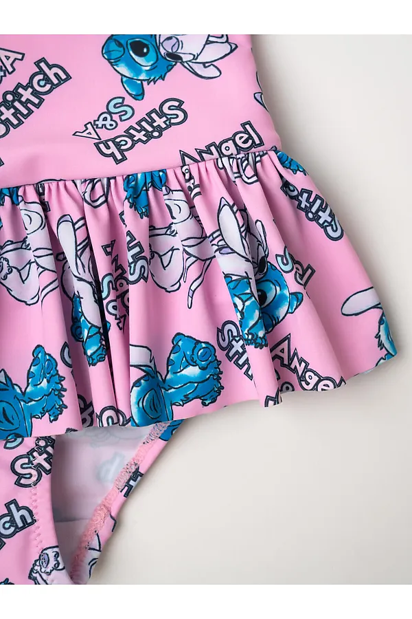 Купальник трикотажный для девочек PLAYTODAY, разноцветный - фото 2