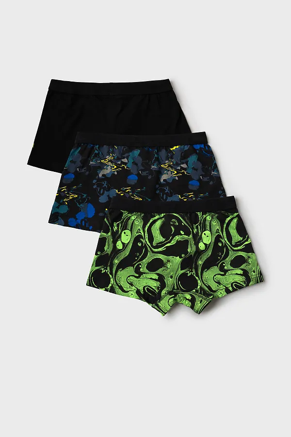 Трусы трикотажные для мальчиков - боксеры, 3 шт в комплекте PLAYTODAY, разноцветный - фото 2