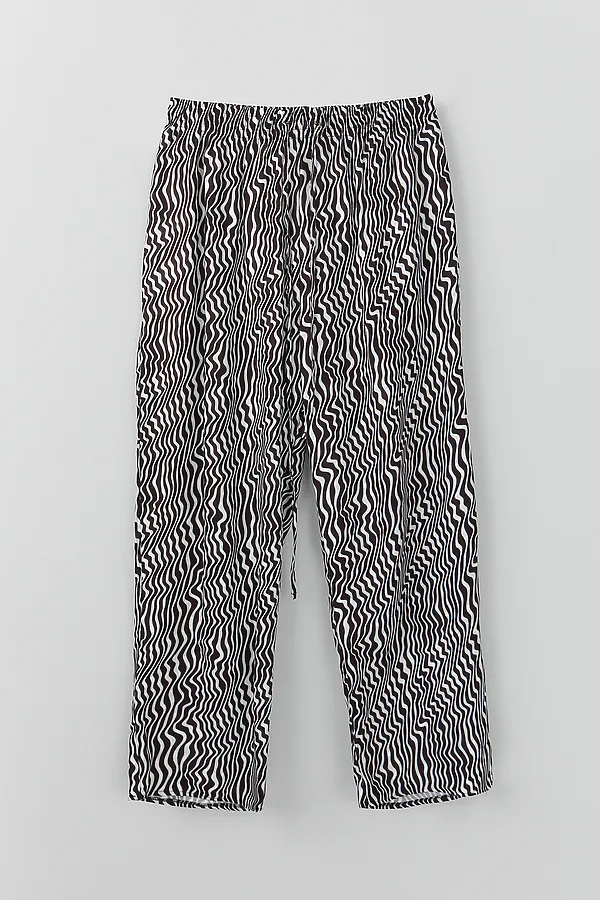 Комплект женский (футболка, бриджи) MARK FORMELLE, коричневый +коричневые волны - фото 2