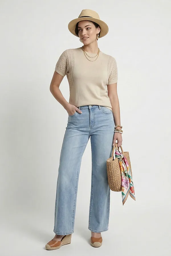 Джемпер VAY, топленое молоко - фото 2