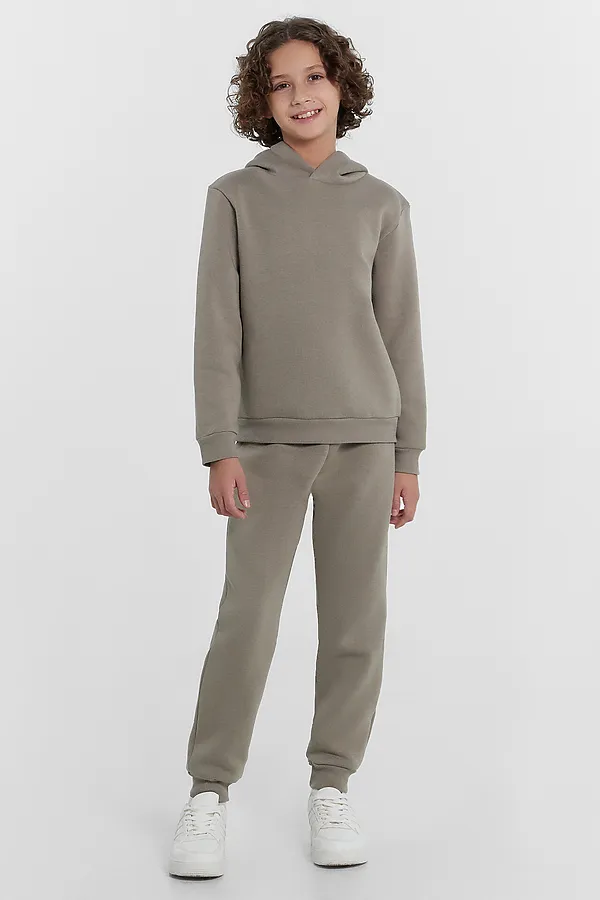 Комплект для мальчиков (худи, брюки) MARK FORMELLE, серо -бежевый - фото 2