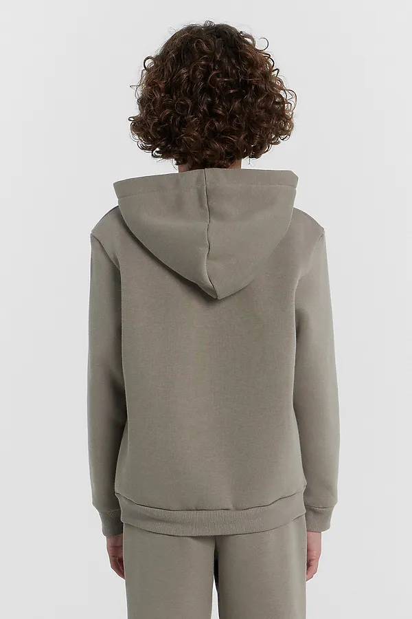 Комплект для мальчиков (худи, брюки) MARK FORMELLE, серо -бежевый - фото 2