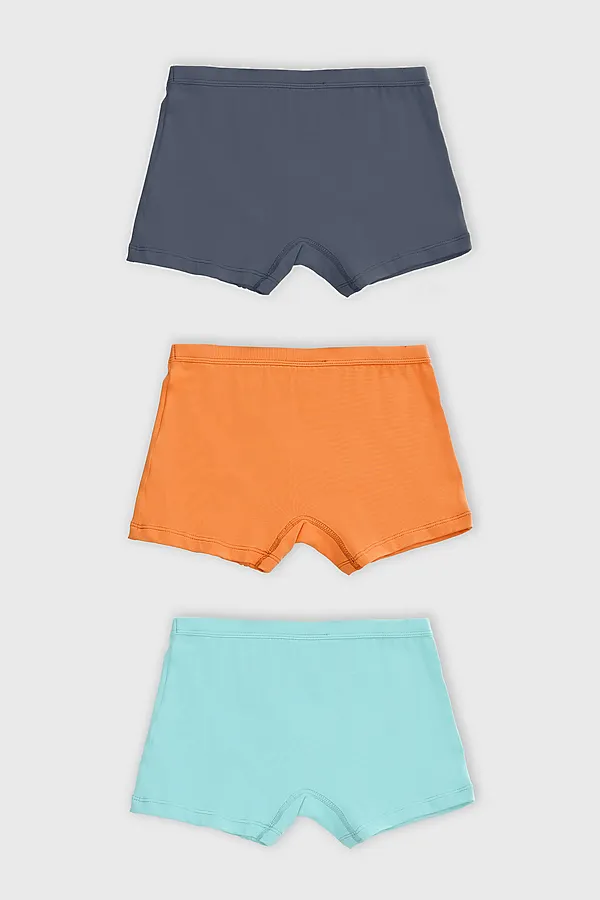 Трусы для мальчиков (3шт.) MARK FORMELLE, морские блики +мандарин +графит +печать - фото 2