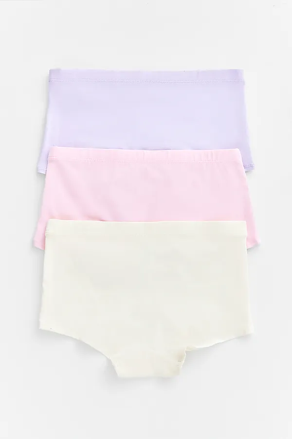 Трусы для девочек (3шт.) MARK FORMELLE, молочный +печать1 - фото 2