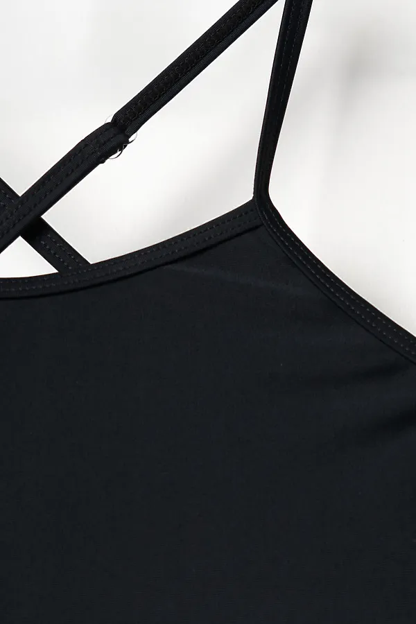 Купальный костюм трикотажный для девочек PLAYTODAY, черный - фото 2