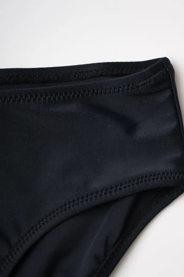 Купальный костюм трикотажный для девочек PLAYTODAY, черный - фото 2