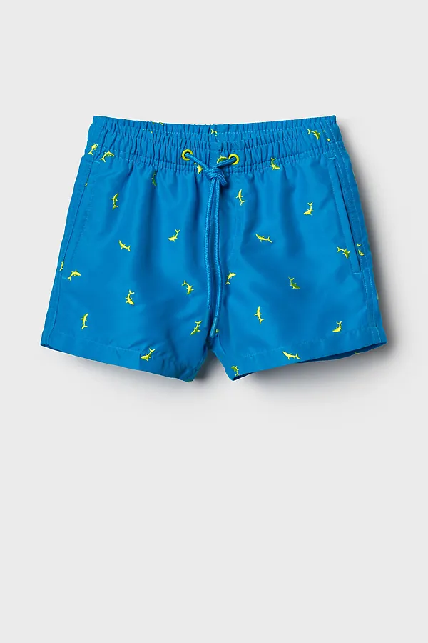 Шорты текстильные плавательные для мальчиков, средней длины PLAYTODAY, ярко-синий,светло-зеленый - фото 2