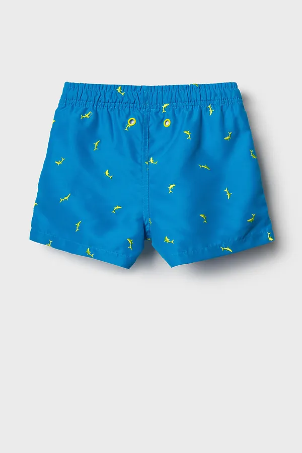 Шорты текстильные плавательные для мальчиков, средней длины PLAYTODAY, ярко-синий,светло-зеленый - фото 2