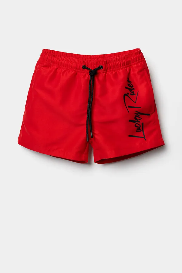 Шорты текстильные плавательные для мальчиков, короткие PLAYTODAY, красный - фото 2
