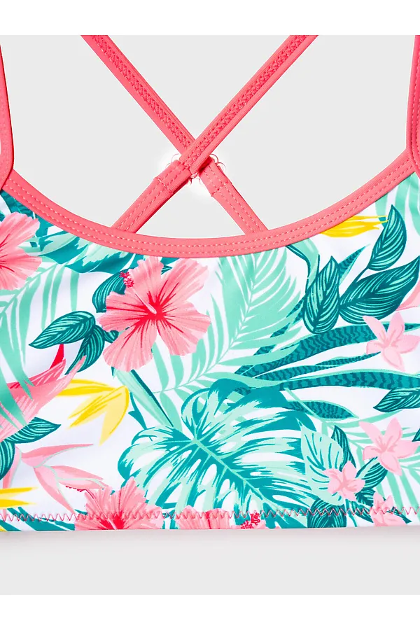 Комплект трикотажный для девочек: купальный костюм, юбка PLAYTODAY, разноцветный - фото 2