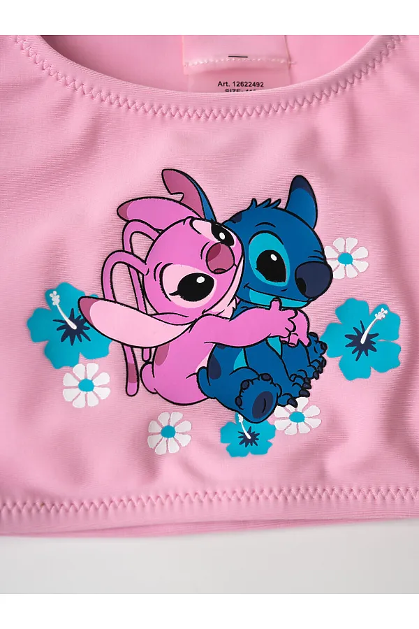 Купальный костюм трикотажный для девочек PLAYTODAY, светло-розовый - фото 2