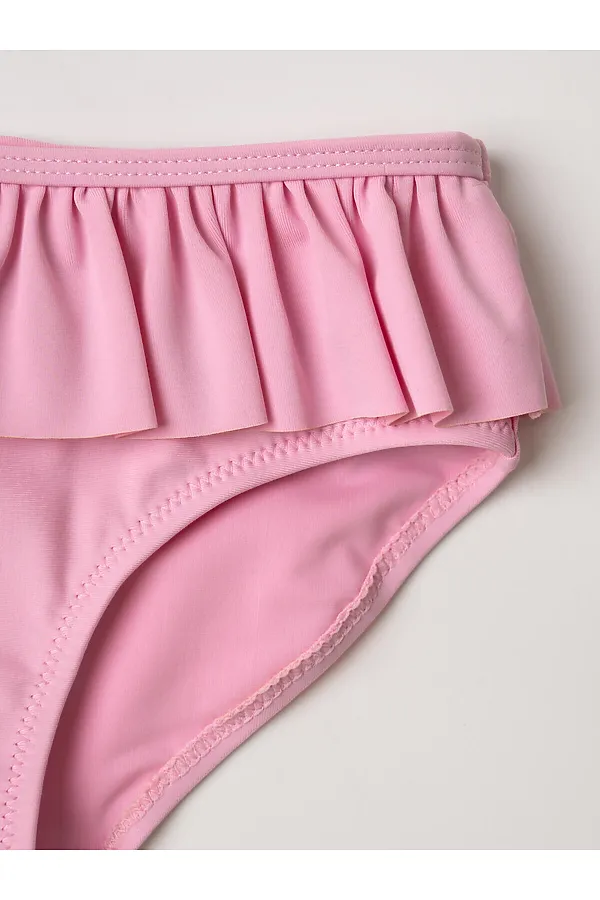 Купальный костюм трикотажный для девочек PLAYTODAY, светло-розовый - фото 2