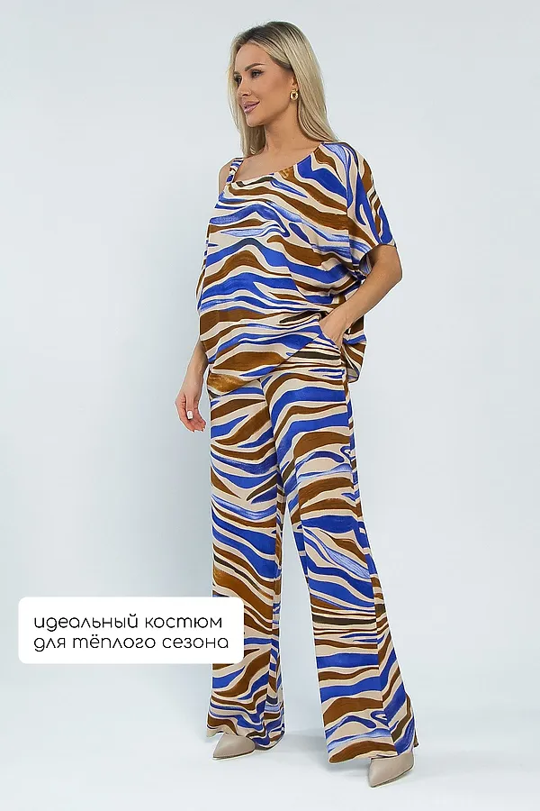 Костюм Асвари LADY TAIGA, сине-коричневый - фото 2