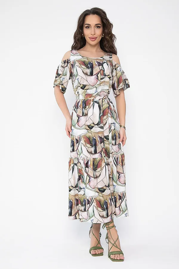 Платье Марианна LADY TAIGA, бежевое - фото 2