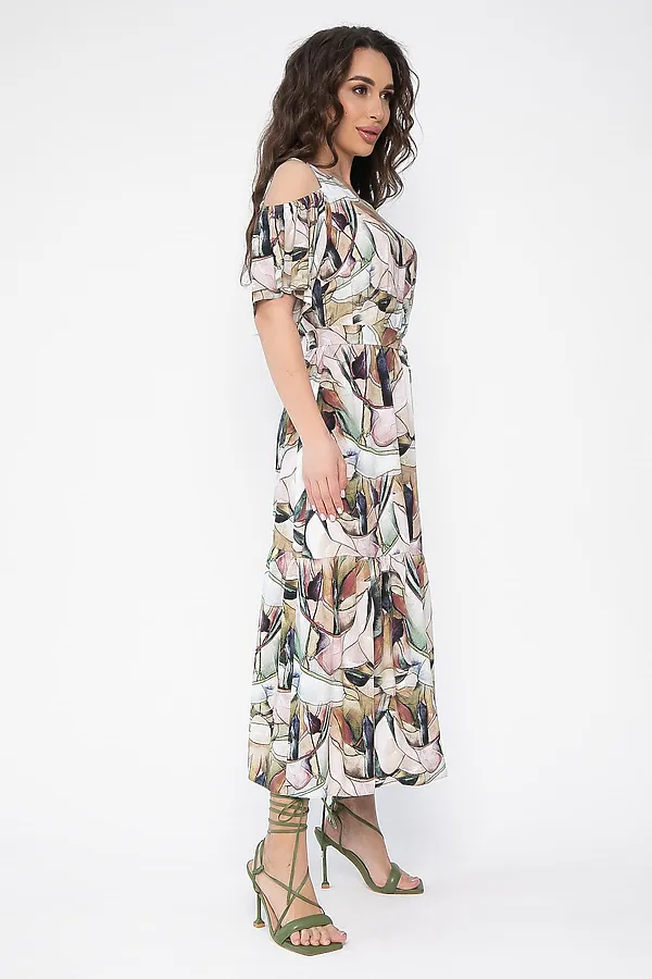 Платье Марианна LADY TAIGA, бежевое - фото 2