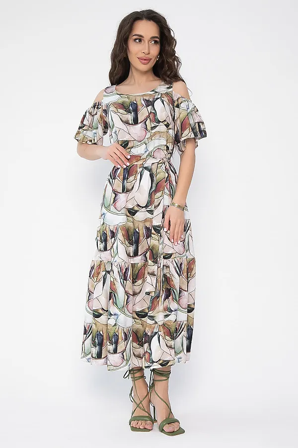 Платье Марианна LADY TAIGA, бежевое - фото 2