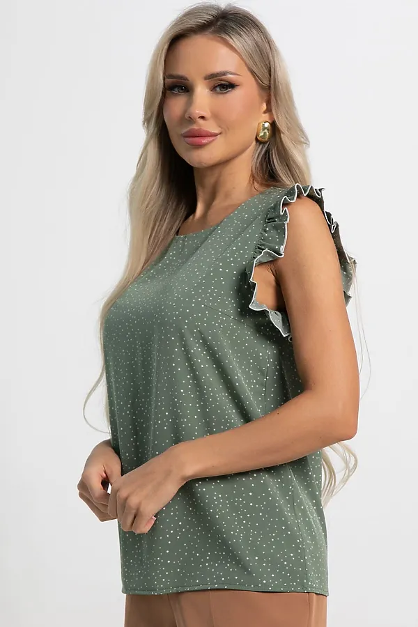 Блуза Карлотта LADY TAIGA, зеленая - фото 2