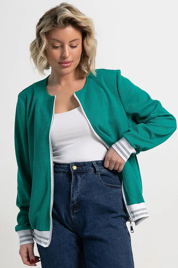 Бомбер Аланис LADY TAIGA, изумрудный - фото 2