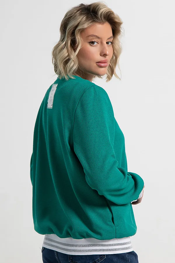 Бомбер Аланис LADY TAIGA, изумрудный - фото 2