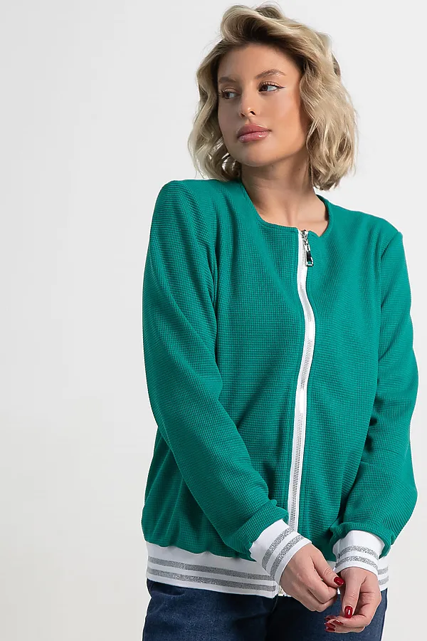 Бомбер Аланис LADY TAIGA, изумрудный - фото 2