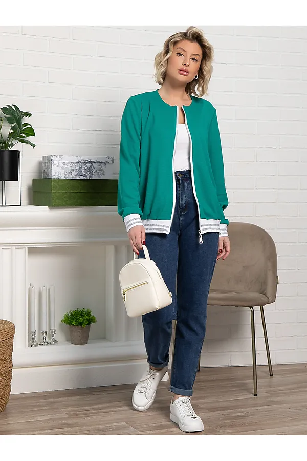 Бомбер Аланис LADY TAIGA, изумрудный - фото 2