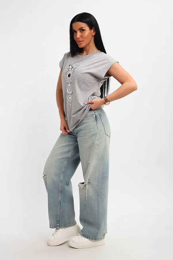 Футболка 85670 НАТАЛИ, серый - фото 2