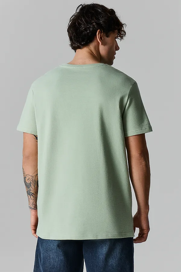 Футболка мужская MARK FORMELLE, канарский зеленый +печать - фото 2